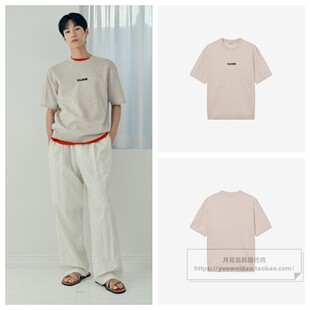 短袖 发货快直邮Mind Bridge韩国代购 26夏男士 M1KT3175 圆领针织衫