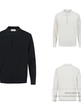 发货快直邮ZIOZIA春秋男装韩国代购衬衫领针织POLO衫T恤BF2E101