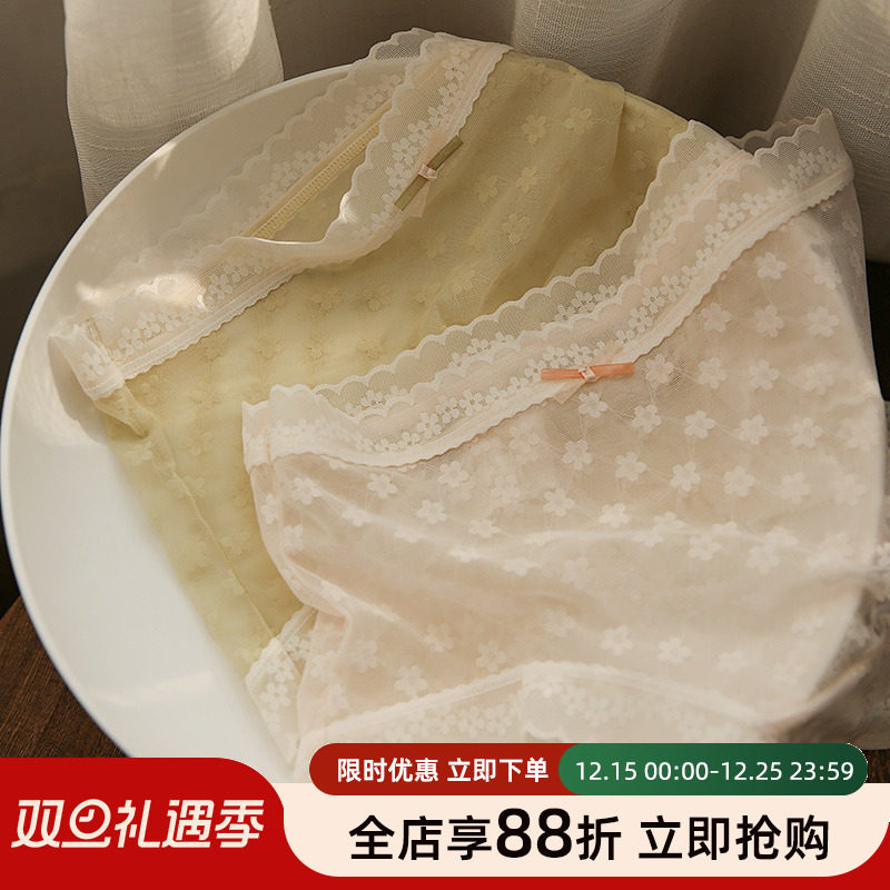 贴身日记纯欲蕾丝透气内裤女