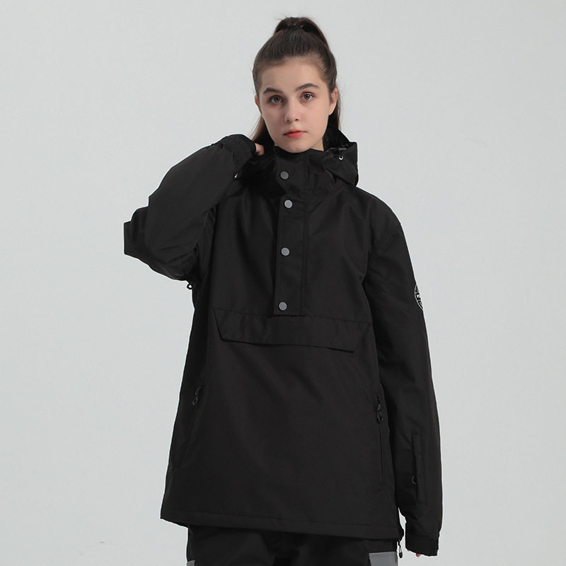 新款冬季跨境滑雪服女外套加棉保暖防风单双板户外运动滑雪服男款