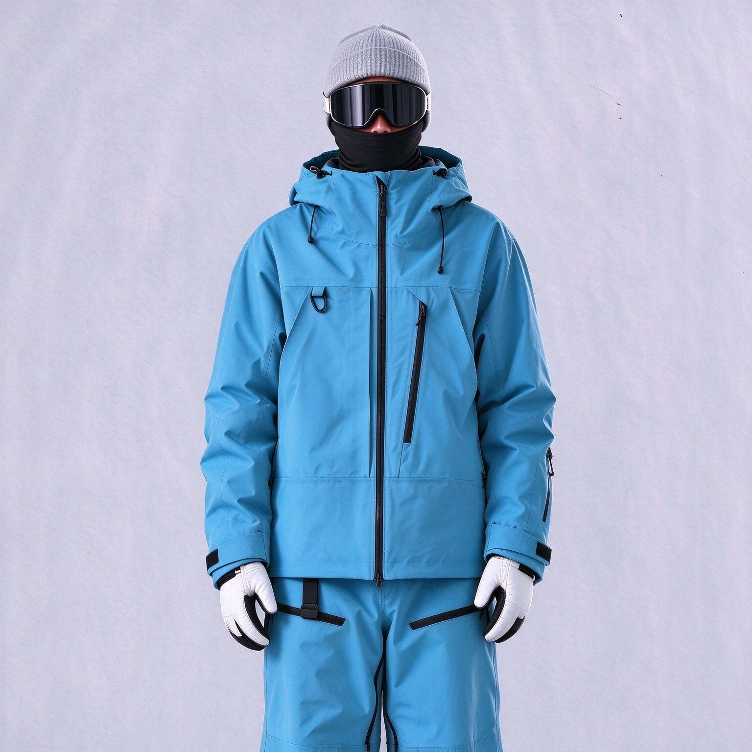 滑雪服套装女男款单板防水加厚全压胶专业雪服上衣裤子套装3LAK