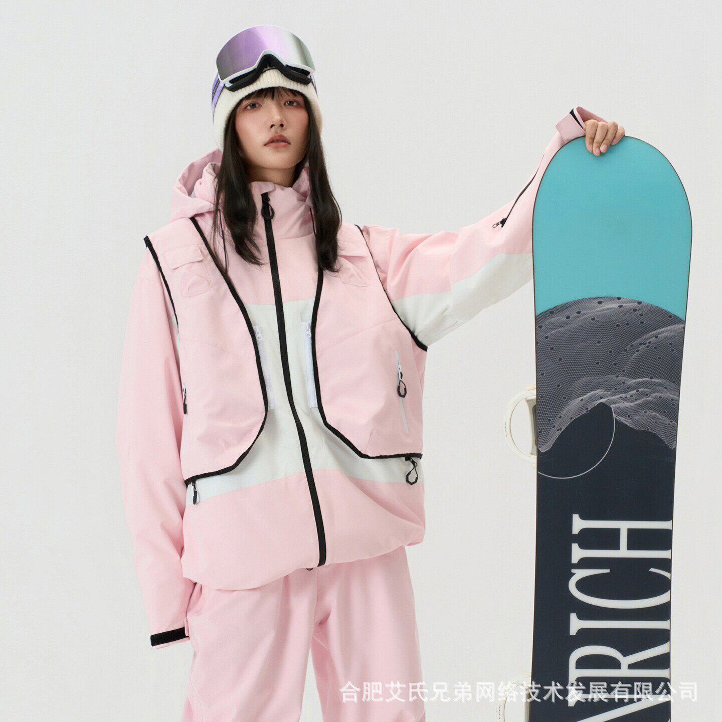 新品首发马甲款滑雪服女防风防水保暖单板双板户外男款宽松滑雪衣