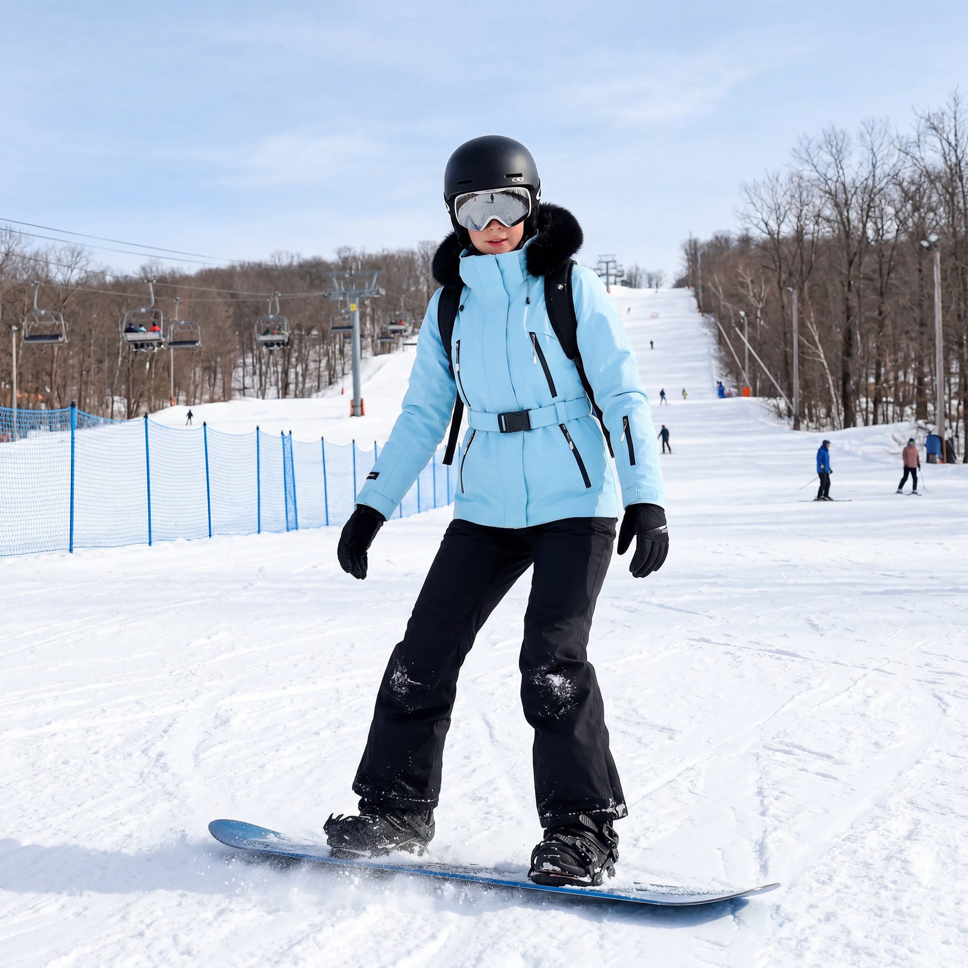 跨境外贸女士滑雪服防水透气保暖户外运动滑雪服