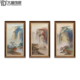 客厅玄关装 大唐饰家原创中式 新中式 三联画 饰画N326 山水风景油画