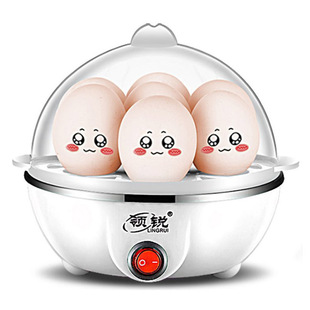 领锐单层不锈钢多功能蒸蛋器小型蒸鸡蛋煮蛋早餐机自动断电7个蛋