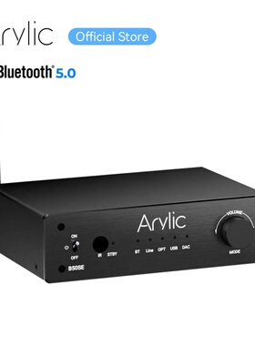 Arylic B50SE蓝牙立体声50Wx 2音频放大器接收器适用于家庭扬声器