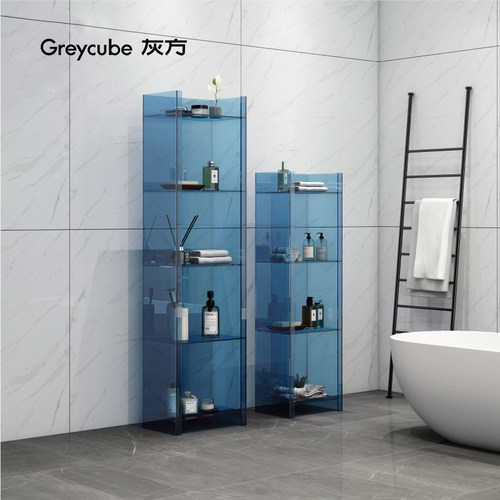 书架轻奢收纳展示架客厅收纳架创意置物架亚克力靠墙落地多层书柜