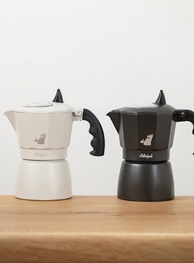 啄木鸟摩卡壶双阀 帝国&ADOLPH联名款意式浓缩咖啡壶户外露营器具