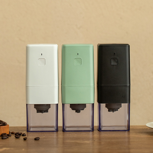 电动磨豆机咖啡豆研磨机方形便携式 NINELON 研磨器咖啡磨粉机家用
