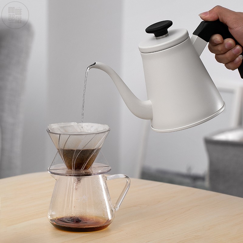 丹顶鹤手冲壶不锈钢家用咖啡壶带温度计挂耳长嘴壶快慢双冲细口壶