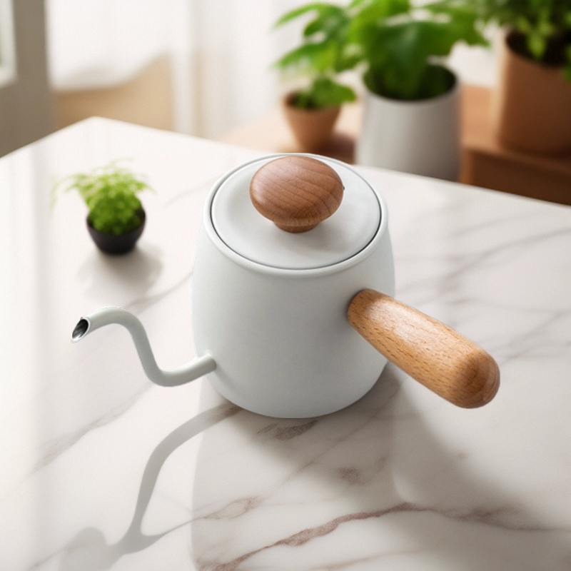 迷你挂耳手冲咖啡壶侧把过滤茶壶