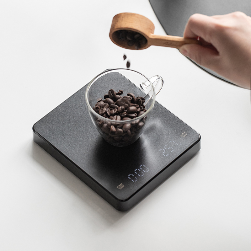 皇啡小方形咖啡电子秤usb充电秤