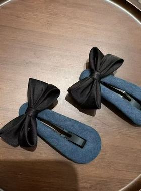 发夹 刘海夹 格子蝴蝶结Queen 简约东大门韩国代购10