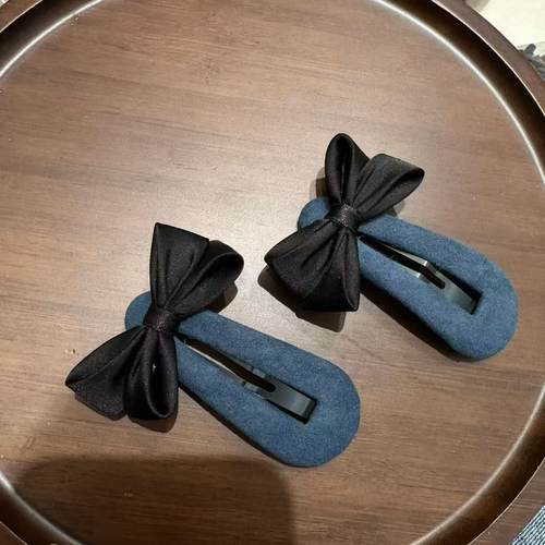 发夹 刘海夹 格子蝴蝶结Queen 简约东大门韩国代购10