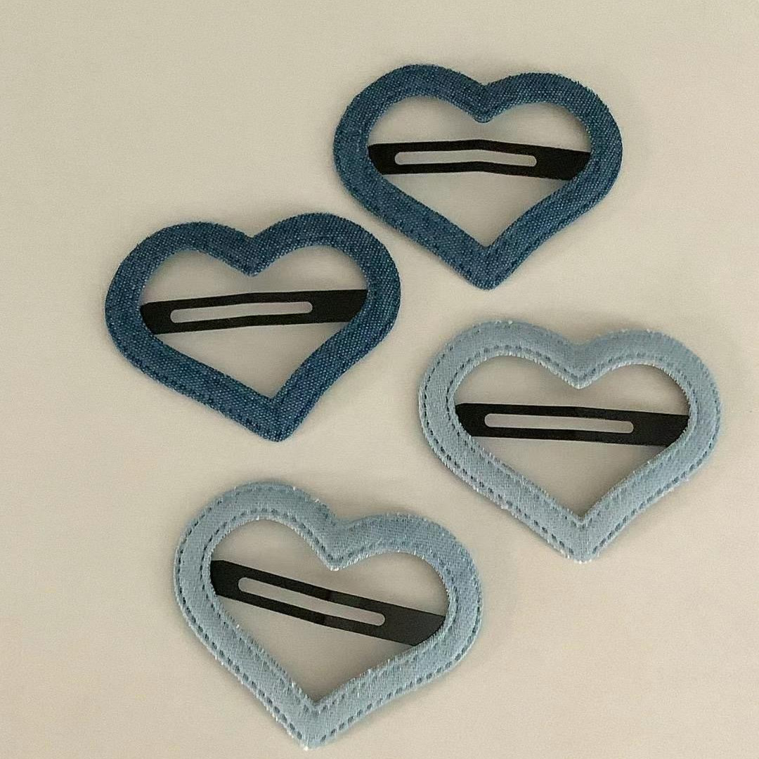 发夹 一组心形earlobe可爱简约百搭东大门韩国代购4