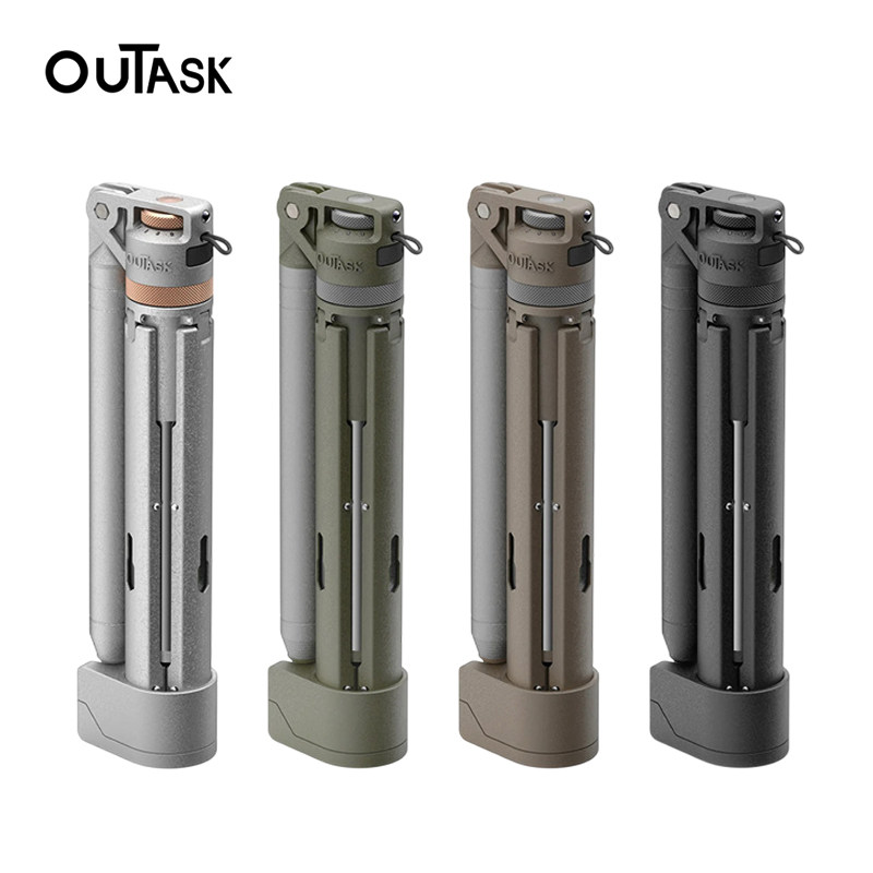 outask td-2户外伸缩露营灯多功能照明灯超长续航便携防水手电筒