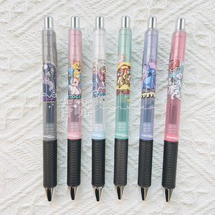 日本cutemodel派通pentel史迪仔冰雪奇缘透明中性笔 20%off