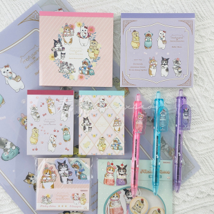 日本sunstar太阳星mofusand三丽鸥付笺便签本文件夹 20%off