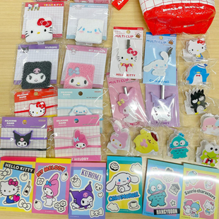 日本sunstar三丽鸥复古风限定迷你便签本贴纸 袋夹子便签 付笺