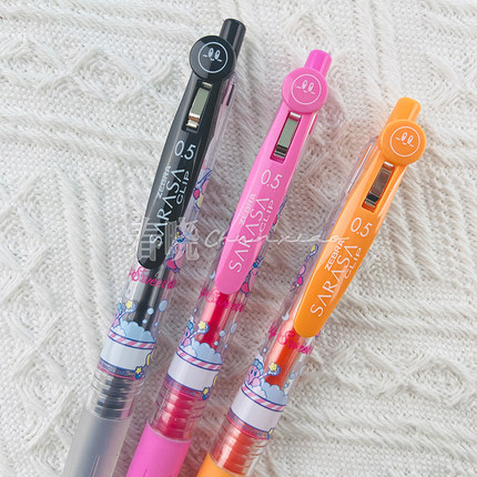 【20%off】日本斑马zebra星之卡比限定泡泡沐浴夹中性笔黑色彩色