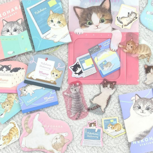 日本Gakken猫猫限定文件夹异形便签笔记本手机贴纸 30%off