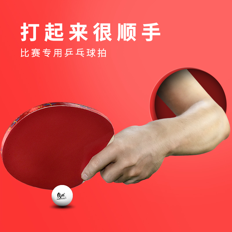 乒乓球拍初学者套装小学生
