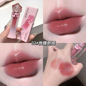 朗姆酒红 Gege bear粉漾水光唇釉套盒镜面玻璃嘟嘟唇伪素颜显白色