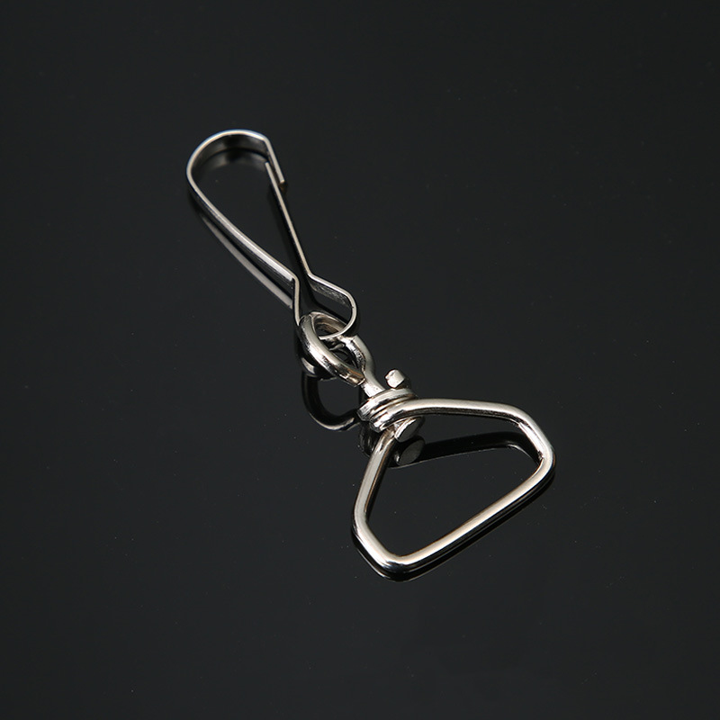 现货朱胆扣旋转扭线扣铁丝葫芦织带挂绳8字连接钩扣箱包钥匙配件