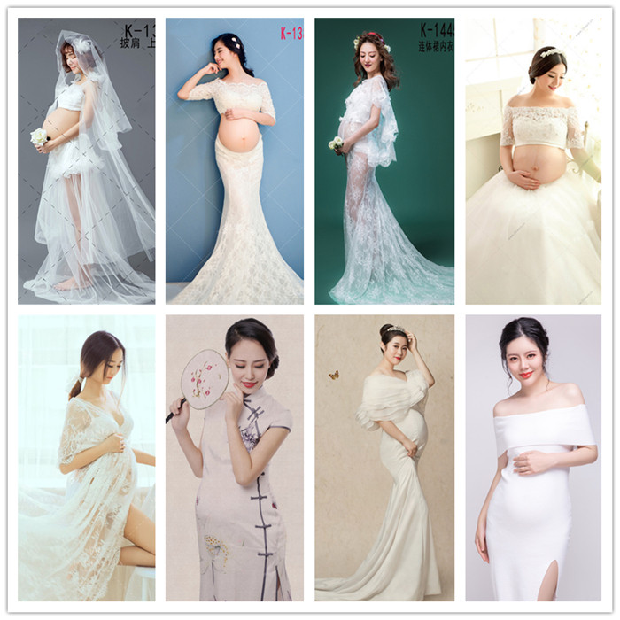 2021 new pattern Pregnant photo Photography Photo clothing Studio Aesthetic Xianer Pregnant photo Tatu White veil Artin the Maternity/Maternal supplies/Nutrition , Maternity , Studio clothing  category - from Buy2taobao.com to provide professional Taobao agent buy service