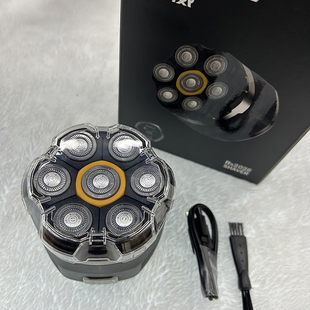 朗威七刀头全身水洗快充电动剃须刀剃光头磁吸光头神器Rs2026