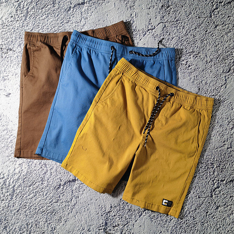 碳素磨毛弹力水洗棉男式休闲直筒五分裤沙滩裤度假短裤夏季大裤衩|ruв категории Мужская одежда, брюки - от Buy2taobao.com для оказания профессиональной услуги покупки агента Taobao