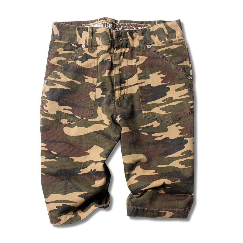 Summer wear man Cotton camouflage Pants leisure time fashion Straight Five point pants Military style camouflage Overallsin the Men's clothing, Casual pants  category - from Buy2taobao.com to provide professional Taobao agent buy service