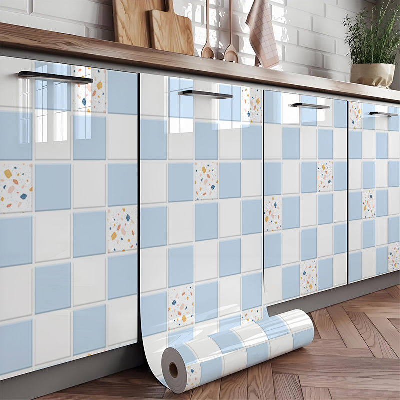家具翻新橱柜贴纸衣柜子门贴墙贴膜桌面防潮防水自粘厨房防油贴纸