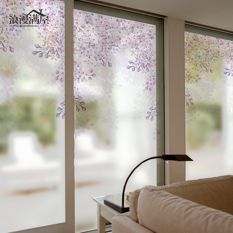 romantic Clove window Glass Sticker Scrub a living room bedroom Sliding door balcony Translucency transparent Shower Room Glass Stickerin the Home accessories , Stickers , Ceramic tile/Glass Sticker  category - from Buy2taobao.com to provide professional Taobao agent buy service