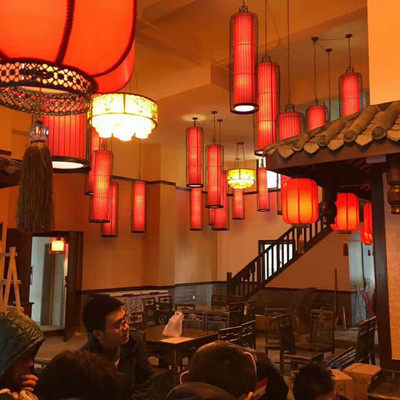 中式铁艺鸟笼灯吊灯古典创意落地鸟笼灯茶楼酒店餐厅火锅店红灯笼