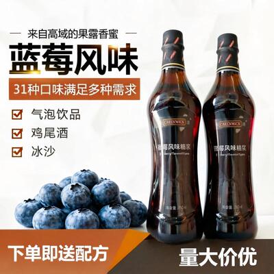 高域蓝莓糖浆鸡尾酒气泡水商用