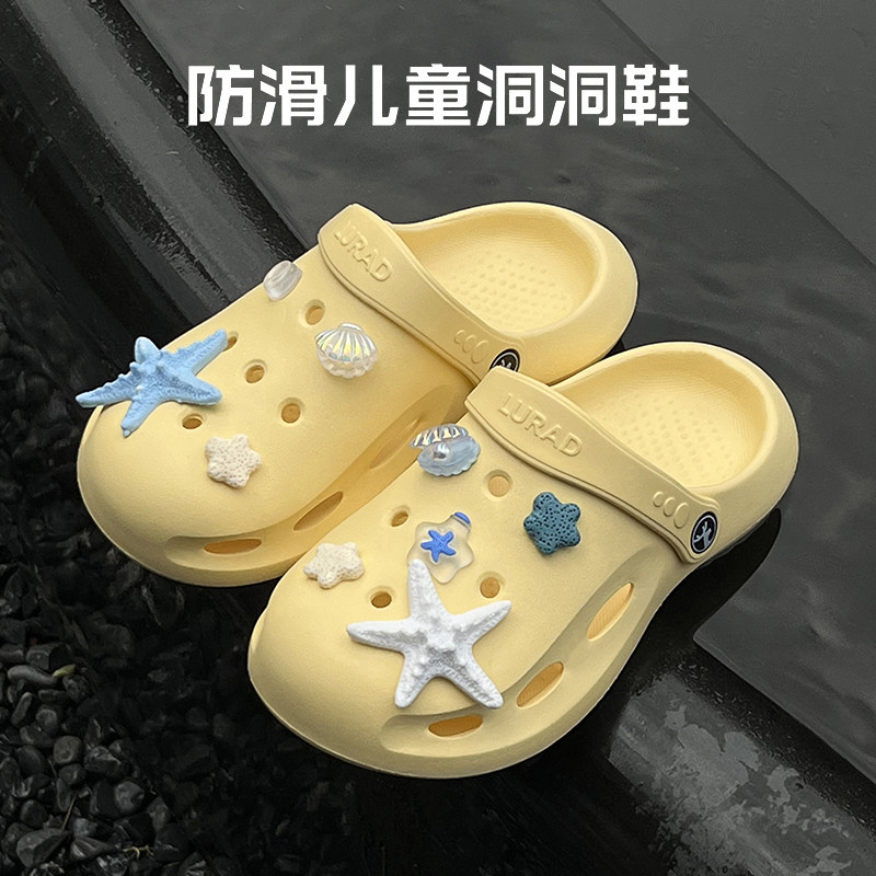 儿童防滑速干软底户外速干洞洞鞋