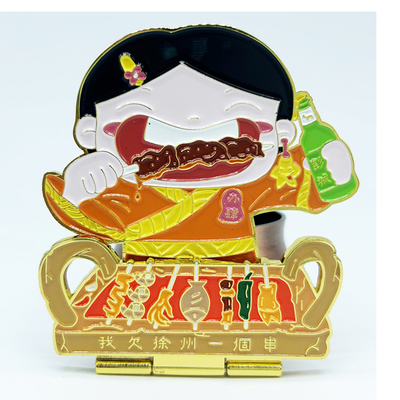 徐州文创彭城汉文化旅游纪念品博物馆打卡可翻动烧烤金属冰箱贴
