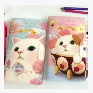 A-72韩国jetoy 日记伴侣 猫咪贴纸套装V.3 diary sticker（8张）