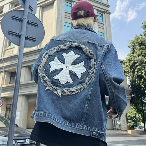 CH重磅潮牌秋冬水洗牛仔情侣外套