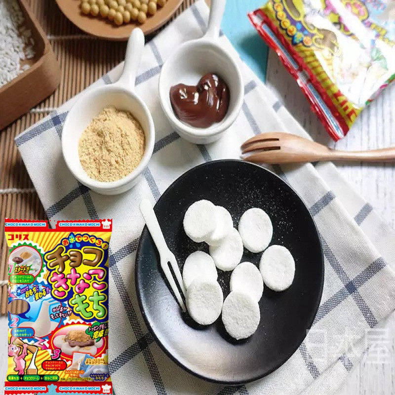 日本食玩 CORIS巧克力黄豆粉糯米糍diy自制手工糖果可食时完儿童