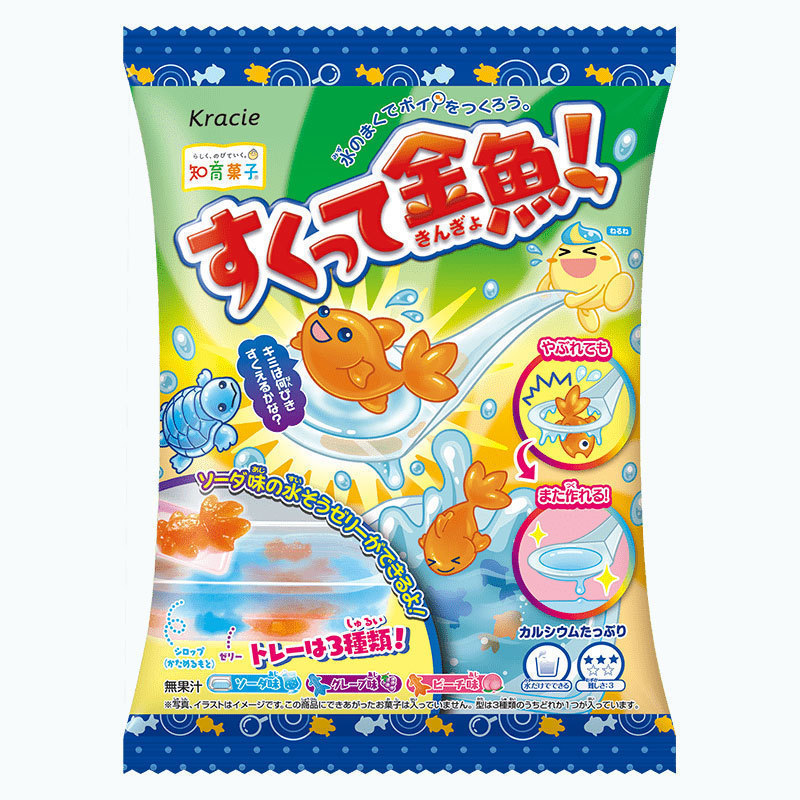 KRACIE日本食玩手工diy捞金鱼