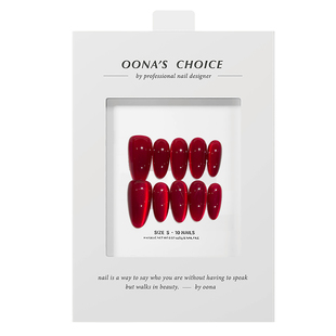 【樱桃冰酒】明媚宝石红质感红色猫眼显白人生美甲贵气杏仁穿戴甲