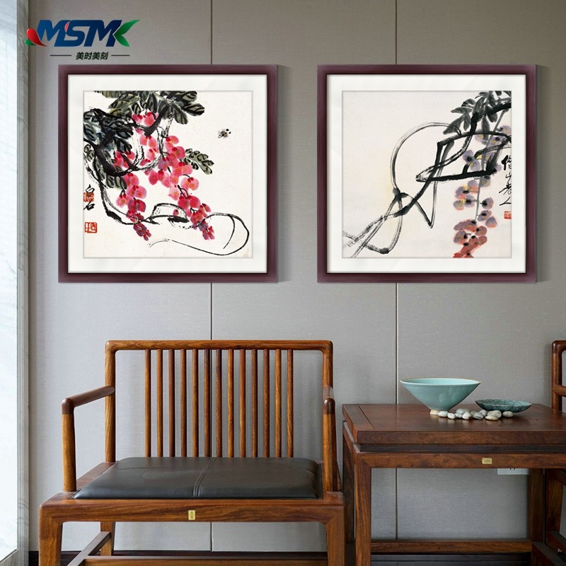 齐白石国画现代新中式禅意花鸟客厅装饰画玄关壁画饭店餐厅挂画,家居饰品,现代装饰画,淘宝优惠券,粉丝福利购,淘宝优惠卷