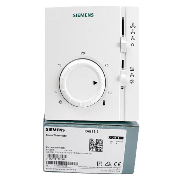 西门子机械中央空调控制面板RAB10代替款通用型风机盘管温控器11