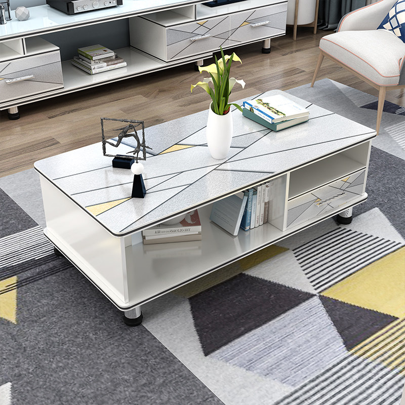 茶几桌家用客厅小户型简约现代电视柜组合轻奢圆角茶几玻璃茶桌子,住宅家具,茶几,淘宝优惠券,粉丝福利购,淘宝优惠卷