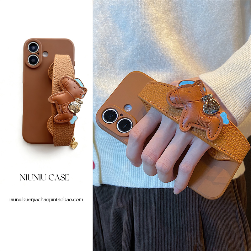 适用vivox300手机壳手腕带卡通