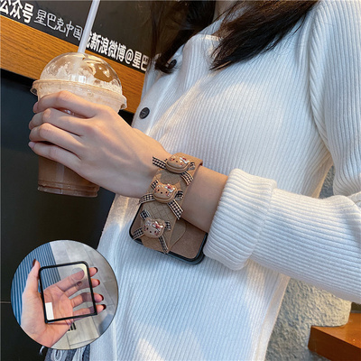 荣耀magicvflip皮质卡通手机壳