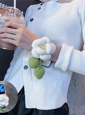 山茶花腕带适用oppoFindn2n3手机壳折叠屏小米MIXFlip2华为p50pocket2/S荣耀magicv2三星ZFlip654女purax阔屏