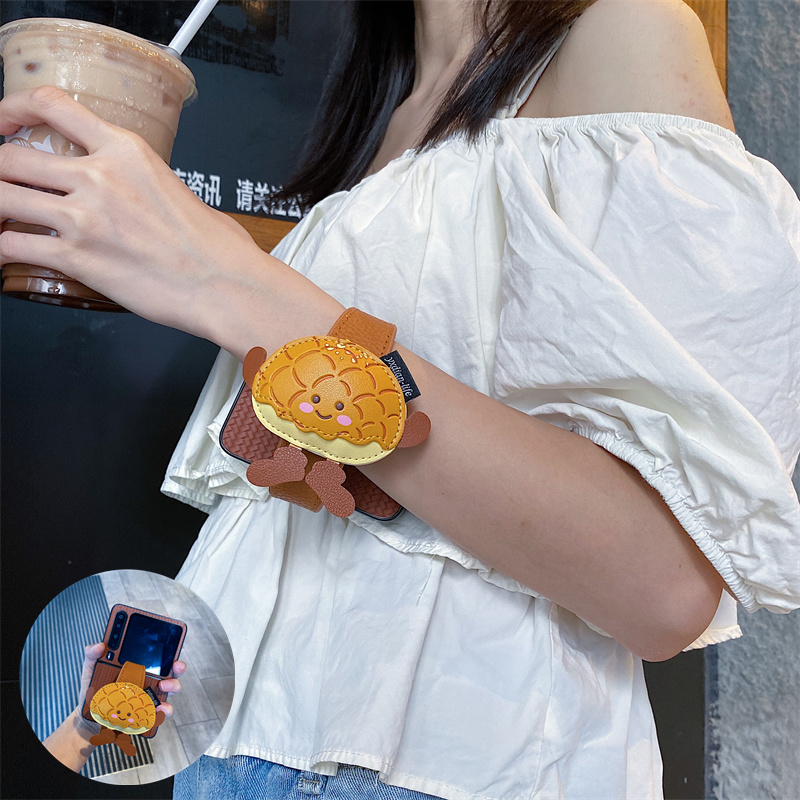 卡通腕带适用华为purax手机壳